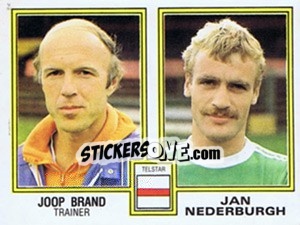 Cromo Joop Brand / Jan Nederburgh - Voetbal 1980-1981 - Panini