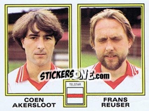 Cromo Coen Akersloot / Frans Reuser - Voetbal 1980-1981 n. 416 - Panini