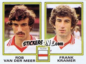 Sticker Rob van der Meer / Frank Kramer - Voetbal 1980-1981 n. 418 - Panini