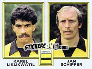 Cromo Karel Liklikwatil / Jan Schipper - Voetbal 1980-1981 - Panini