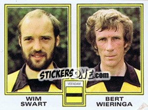 Sticker Wim Swart / Bert Wieringa - Voetbal 1980-1981 n. 421 - Panini