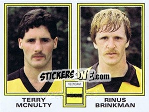 Cromo Terry McNulty / Rinus Brinkman - Voetbal 1980-1981 - Panini
