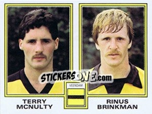 Sticker Terry McNulty / Rinus Brinkman - Voetbal 1980-1981 n. 424 - Panini