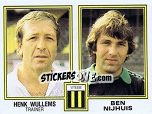 Sticker Henk Wullems / Ben Nijhuis - Voetbal 1980-1981 n. 425 - Panini