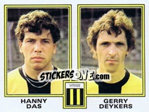 Cromo Hanny Das / Gerry Deykers - Voetbal 1980-1981 - Panini