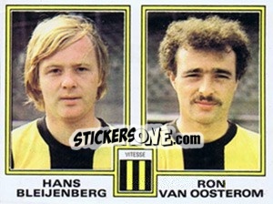 Sticker Hans Bleijenberg / Ron van Oosterom - Voetbal 1980-1981 - Panini