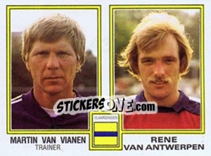 Sticker Martin van Vianen / Rene van Antwerpen - Voetbal 1980-1981 - Panini