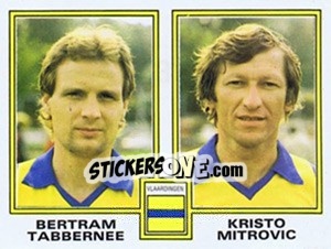 Cromo Bertram Tabbernee / Kristo Mitrovic - Voetbal 1980-1981 - Panini