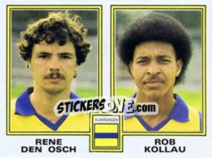 Sticker Rene de Osch / Rob Kollau - Voetbal 1980-1981 - Panini