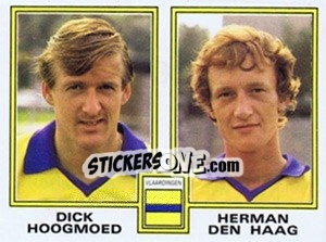 Cromo Dick Hoogmoed / Herman den Haag - Voetbal 1980-1981 - Panini