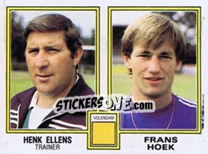 Cromo Henk Ellens / Frans Hoek - Voetbal 1980-1981 - Panini