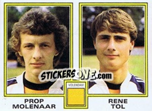 Cromo Prop Molenaar / Rene Tol - Voetbal 1980-1981 - Panini