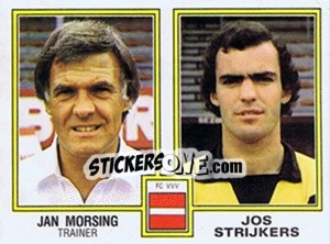 Sticker Jan Morsing / Jos Strijkers - Voetbal 1980-1981 n. 443 - Panini