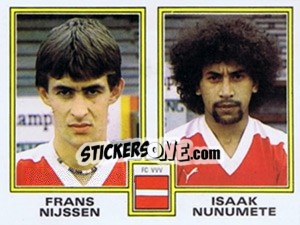 Cromo Frans Nijssen / Isaak Nunemete - Voetbal 1980-1981 - Panini