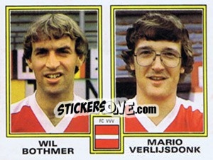 Cromo Wil Bothmer / Mario Verlijsdonk - Voetbal 1980-1981 - Panini