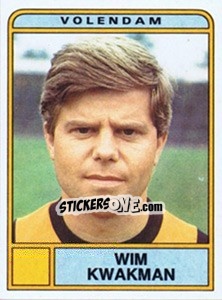 Sticker Wim Kwakman - Voetbal 1983-1984 - Panini