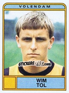 Sticker Wim Tol - Voetbal 1983-1984 - Panini
