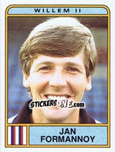 Sticker Jan Formannoy - Voetbal 1983-1984 - Panini