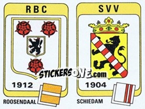 Cromo Badge RBC / Badge SVV - Voetbal 1983-1984 - Panini