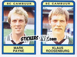 Sticker Mark Payne / Klaus Roosenburg - Voetbal 1983-1984 n. 340 - Panini