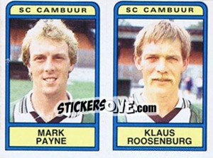 Cromo Mark Payne / Klaus Roosenburg - Voetbal 1983-1984 - Panini