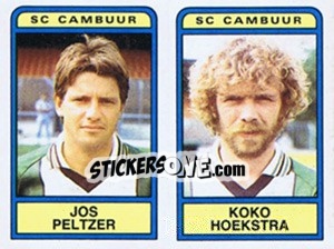 Cromo Jos Peltzer / Koko Hoekstra - Voetbal 1983-1984 n. 342 - Panini