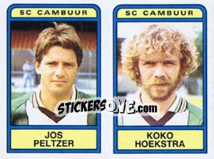 Sticker Jos Peltzer / Koko Hoekstra - Voetbal 1983-1984 - Panini