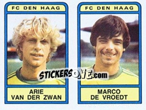 Figurina Arie van der Zwan / Marco de Vroedt - Voetbal 1983-1984 n. 344 - Panini
