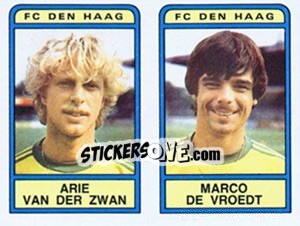 Cromo Arie van der Zwan / Marco de Vroedt - Voetbal 1983-1984 - Panini