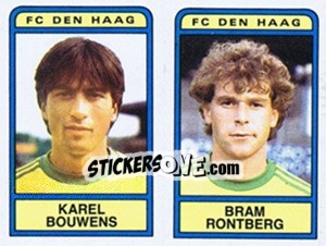 Cromo Karel Bouwens / Bram Rontberg - Voetbal 1983-1984 - Panini