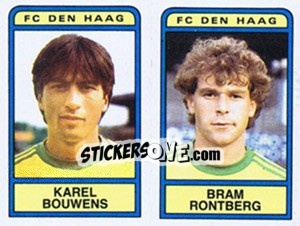 Sticker Karel Bouwens / Bram Rontberg - Voetbal 1983-1984 n. 348 - Panini