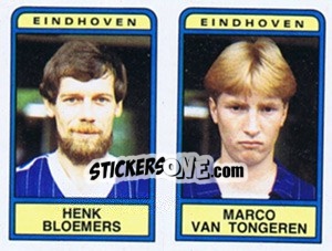 Sticker Henk Bloemers / Marco van Tongeren - Voetbal 1983-1984 - Panini
