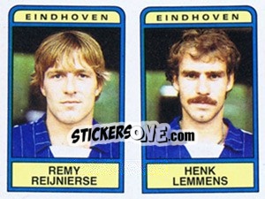 Sticker Remy Reijnierse / Henk Lemmens - Voetbal 1983-1984 - Panini