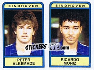 Sticker Peter Alkemade / Ricardo Moniz - Voetbal 1983-1984 n. 353 - Panini