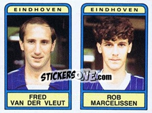 Sticker Fred van der Vleut / Rob Marcelissen - Voetbal 1983-1984 n. 354 - Panini
