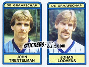 Cromo John Trentelman / Johan Loovens - Voetbal 1983-1984 - Panini