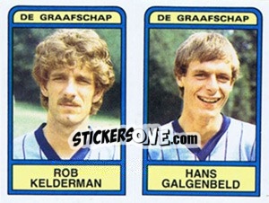 Cromo Rob Kelderman / Hans Galgenbeld - Voetbal 1983-1984 n. 359 - Panini