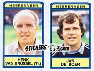 Figurina Henk van Brussel / Jan de Boer - Voetbal 1983-1984 - Panini