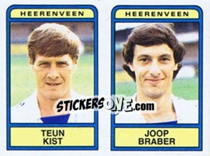 Sticker Teun Kist / Joop Braber - Voetbal 1983-1984 - Panini