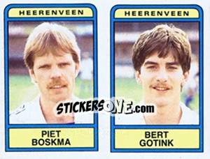 Sticker Piet Boskma / Bert Gotink - Voetbal 1983-1984 n. 364 - Panini