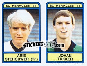 Sticker Arie Atehouwer / Johan Tukker - Voetbal 1983-1984 n. 367 - Panini