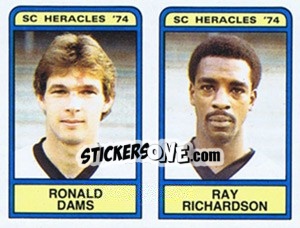 Sticker Ronald Dams / Ray Richardson - Voetbal 1983-1984 n. 368 - Panini