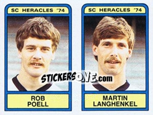 Sticker Rob Poell / Martin Langhenkel - Voetbal 1983-1984 n. 369 - Panini