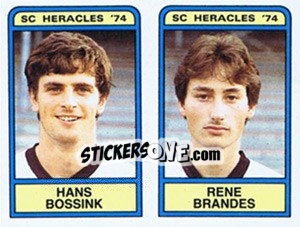 Sticker Hans Bossink / Rene Brandes - Voetbal 1983-1984 n. 372 - Panini