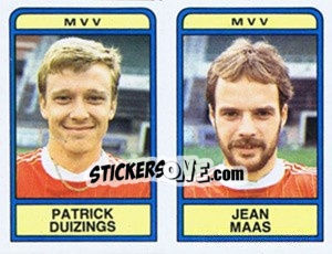 Sticker Patrick Duizings / Jean Maas - Voetbal 1983-1984 n. 376 - Panini