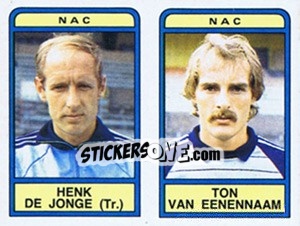 Sticker Henk de Jonge / Ton van Eenennaam - Voetbal 1983-1984 n. 379 - Panini