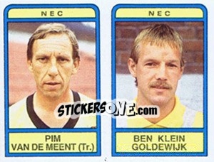 Sticker Pim van de Meent / Ben Klein Goldewijk - Voetbal 1983-1984 n. 385 - Panini