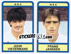 Figurina John Vievermans / Frans Janssen - Voetbal 1983-1984 - Panini