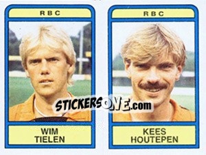 Sticker Wim Tielen / Kees Houtepen - Voetbal 1983-1984 - Panini