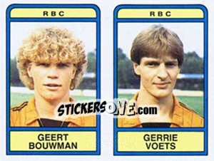 Cromo Geert Bouwman / Gerrie Voets - Voetbal 1983-1984 - Panini